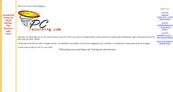 Desktop Screenshot of pcrecording.com